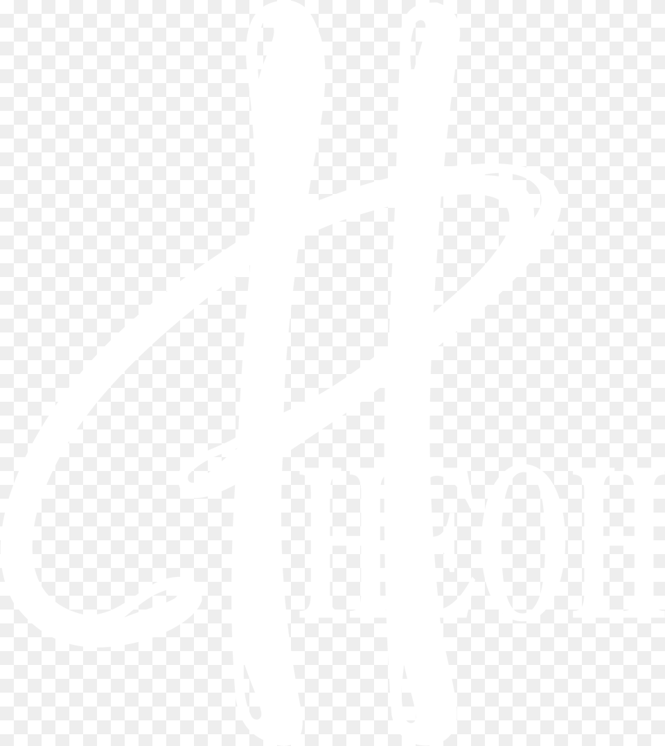 Neon Logo Black And White Paulaner Brauhaus, Cutlery, Fork, Text, Cross Free Transparent Png