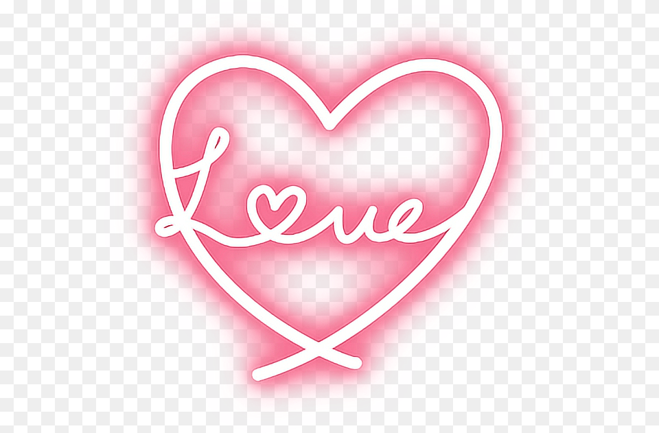 Neon Love Neon Heart Png Image