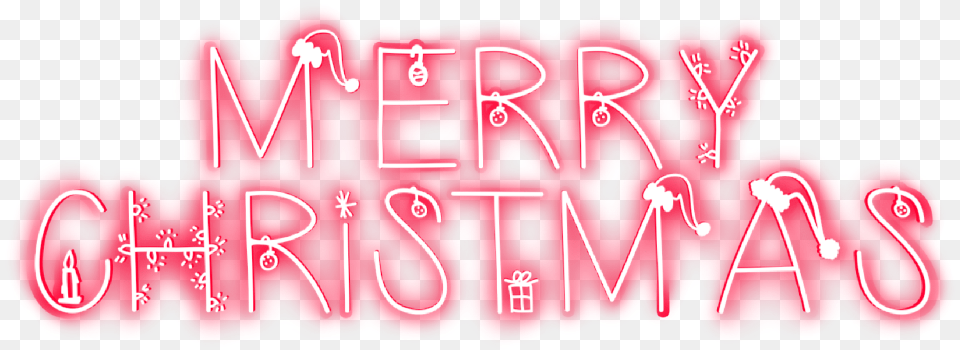 Neon Merrychristmas Freetoedit Christmas Word Graphic Design, Light, Text, Dynamite, Weapon Free Transparent Png