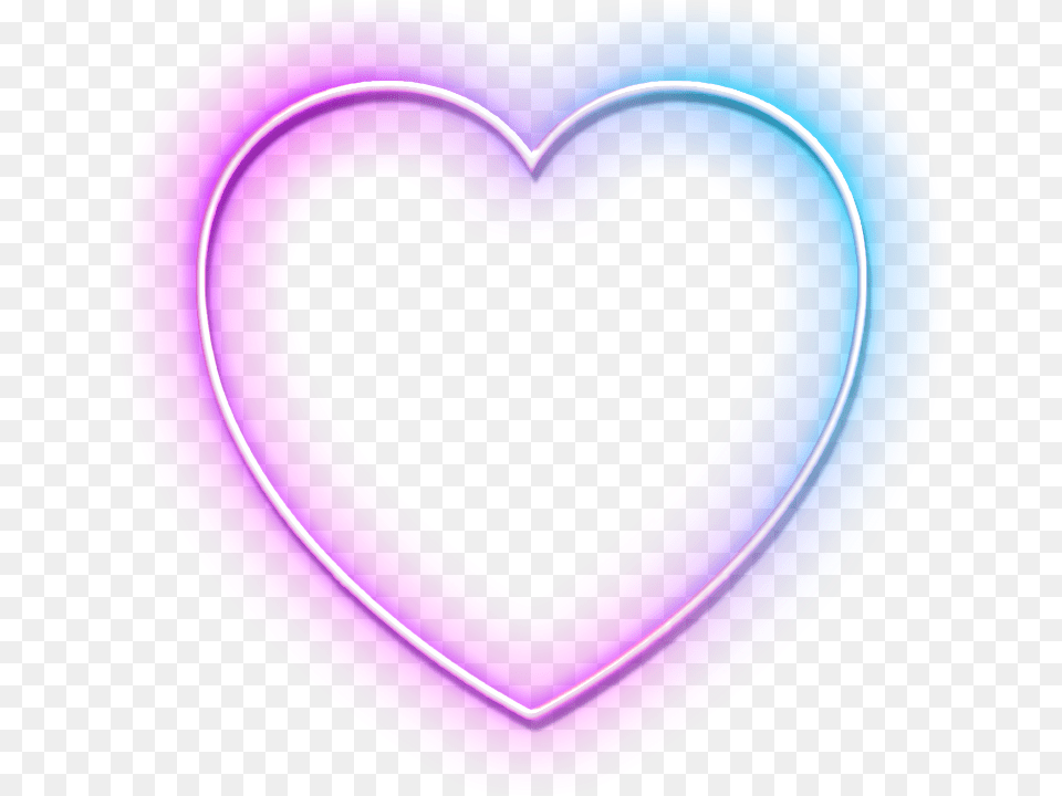 Neon Neon Heart Love Frame 4asno4i Heart, Light, Purple Png Image