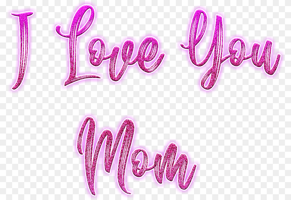 Neon Neonedit Love Lovetext Loveu Iloveyou Loveyou Love You Neon, Purple, Text Free Png Download
