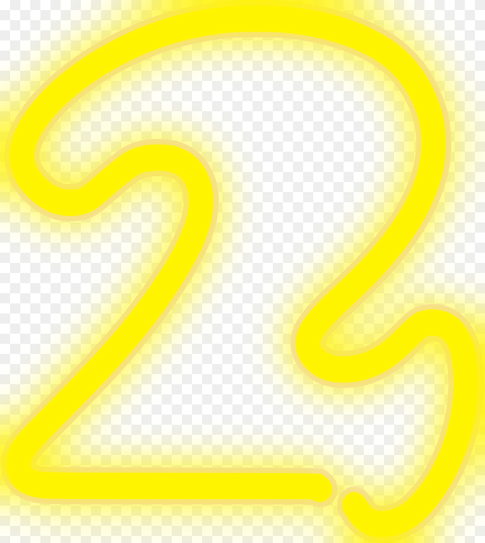 Neon Number 2 Clipart, Symbol, Text Free Transparent Png