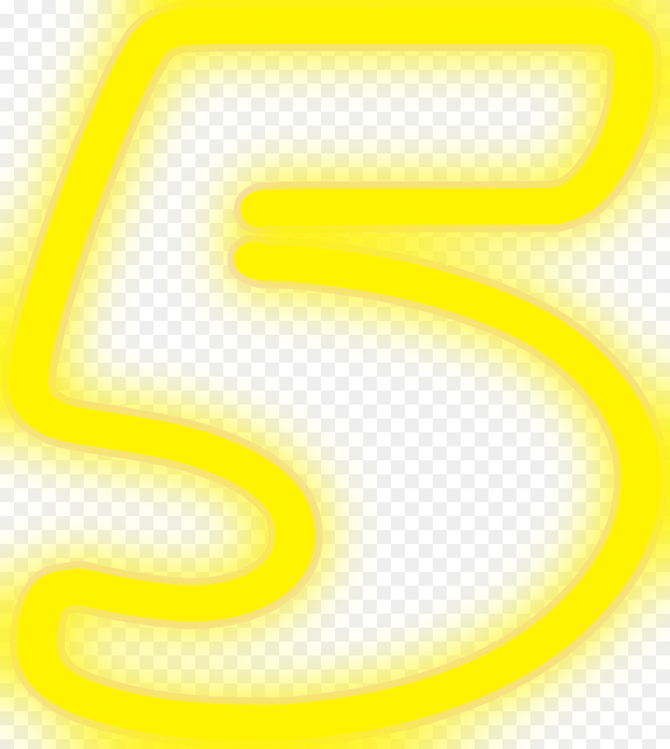 Neon Number 5 Clipart, Text, Symbol, Car, Transportation Free Transparent Png