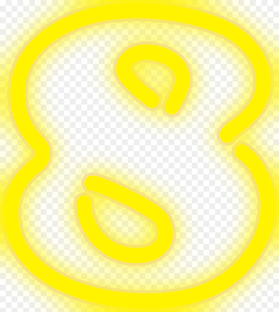 Neon Number 8 Clipart, Symbol, Text, Car, Transportation Png