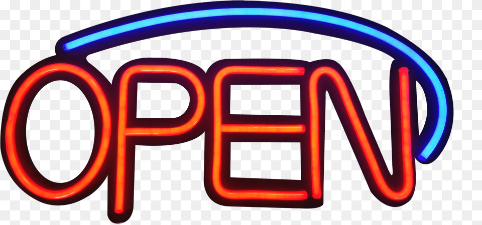 Neon Open Sign Open Sign Clipart, Light, Car, Transportation, Vehicle Free Png