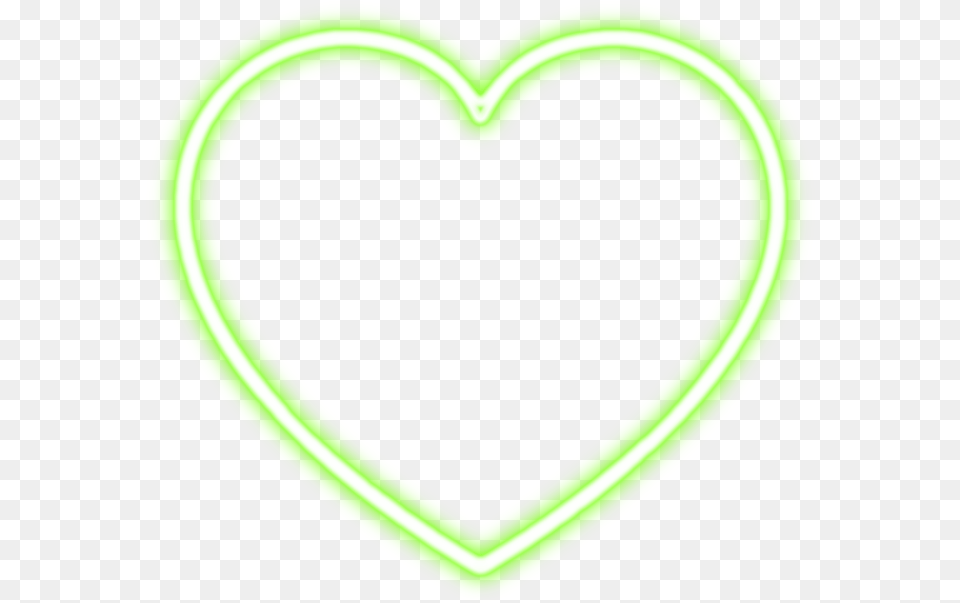 Neon Outline Heart, Light Free Transparent Png