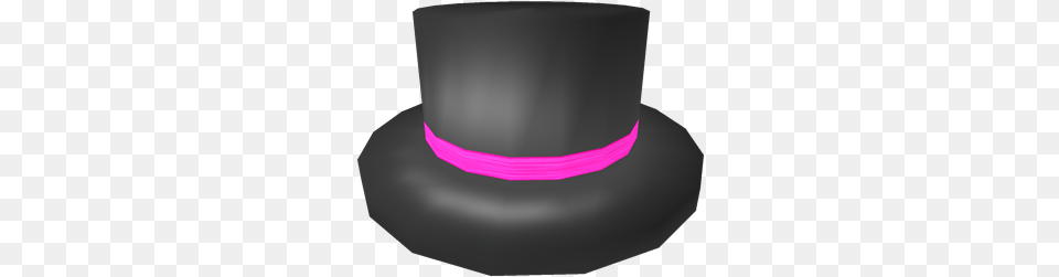 Neon Pink Banded Top Hat Hat, Clothing, Person Png Image