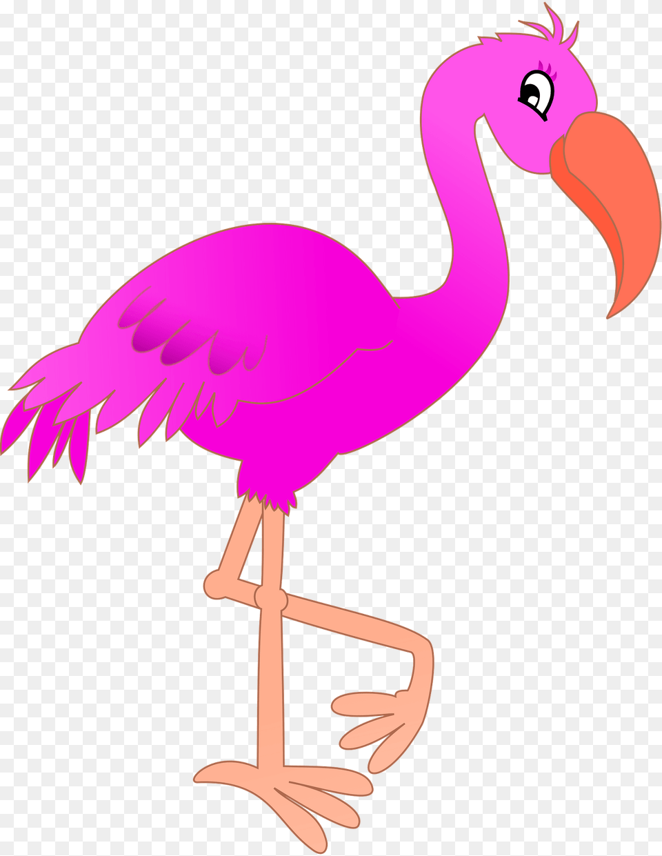Neon Pink Flamingo Clipart, Animal, Beak, Bird Free Png Download