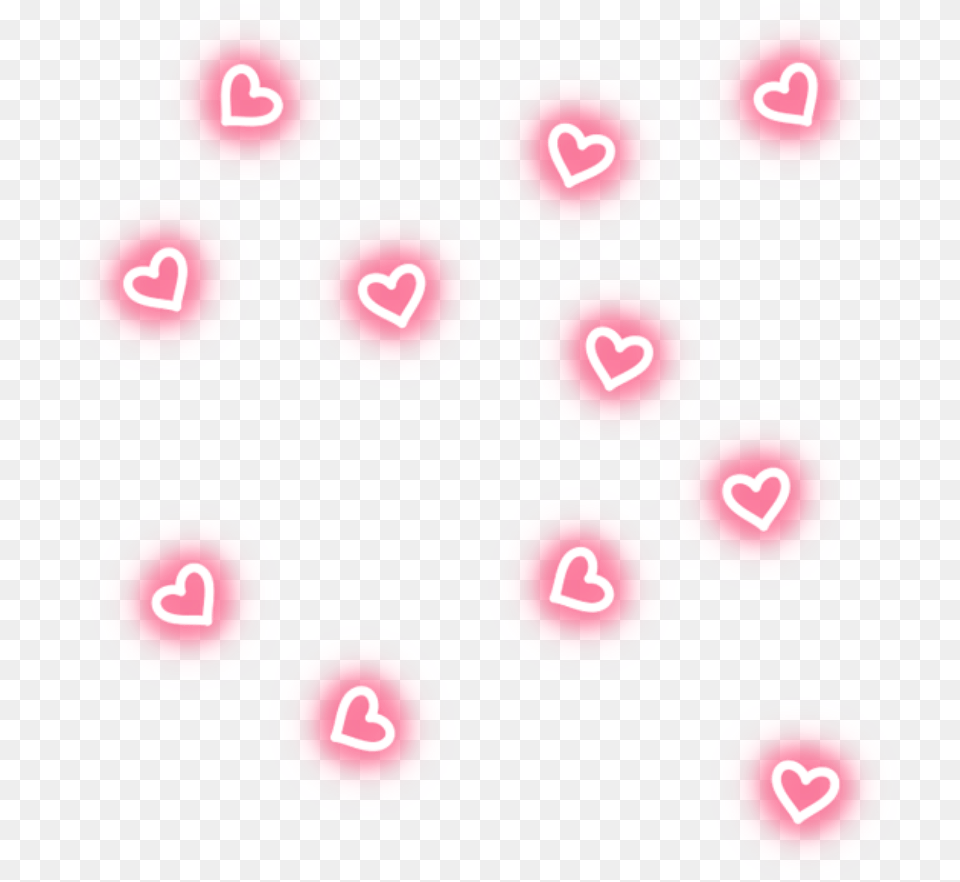 Neon Pink Heart Heart Aesthetic, Number, Symbol, Text Free Transparent Png