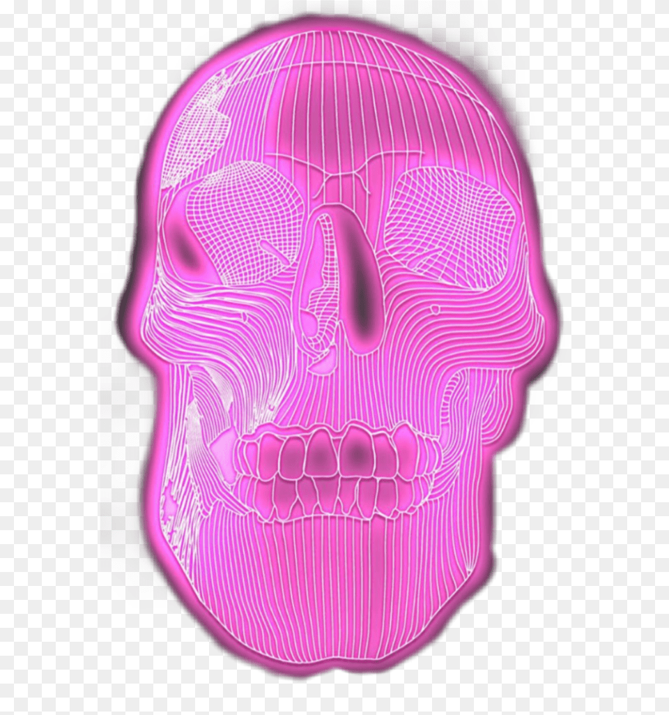 Neon Pink Skull Skull, Helmet, Head, Person, Ct Scan Png