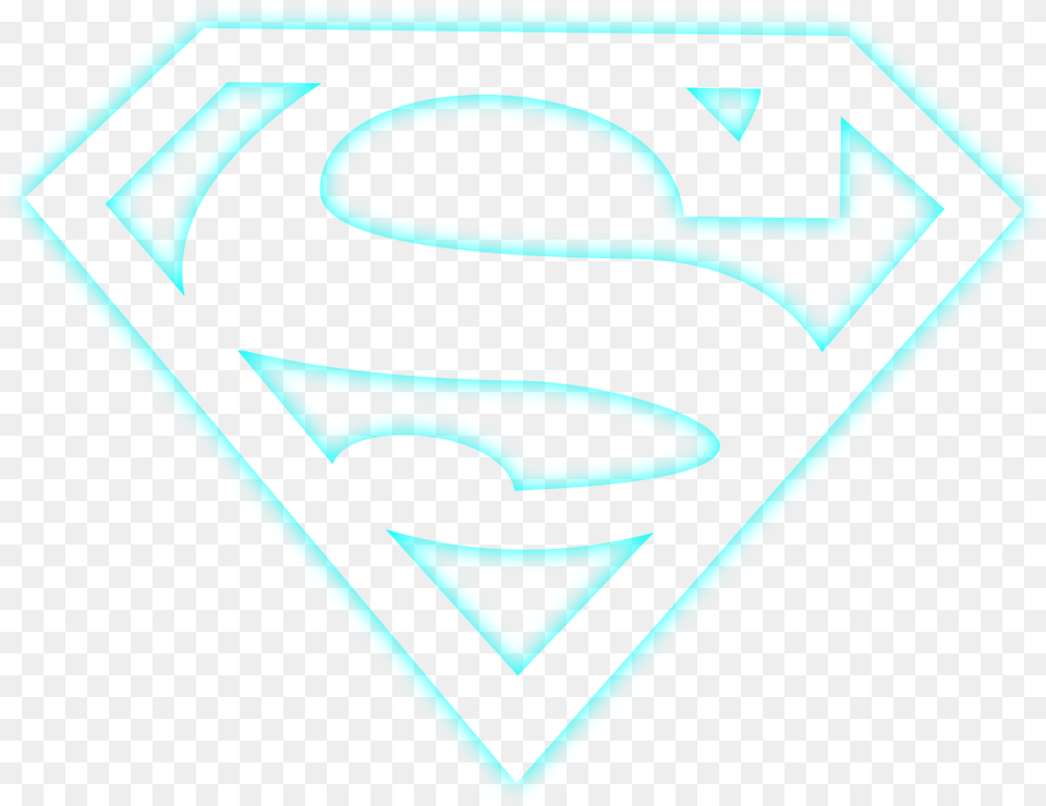 Neon Pngbyet Superman Logo Superhero Superman Logo, Sign, Symbol Free Png