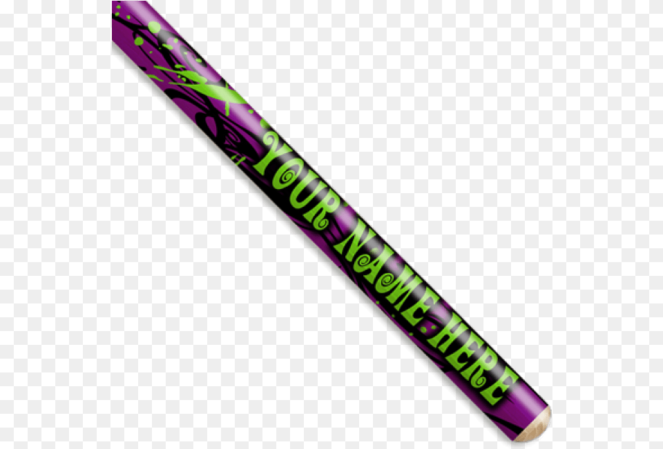 Neon Purple And Green Swirl Personalized Drumsticks Ski, Field Hockey, Field Hockey Stick, Hockey, Sport Png Image