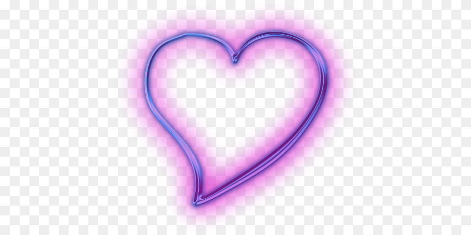 Neon Purple Heart Svg Purple Neon Heart, Light, Disk Png Image