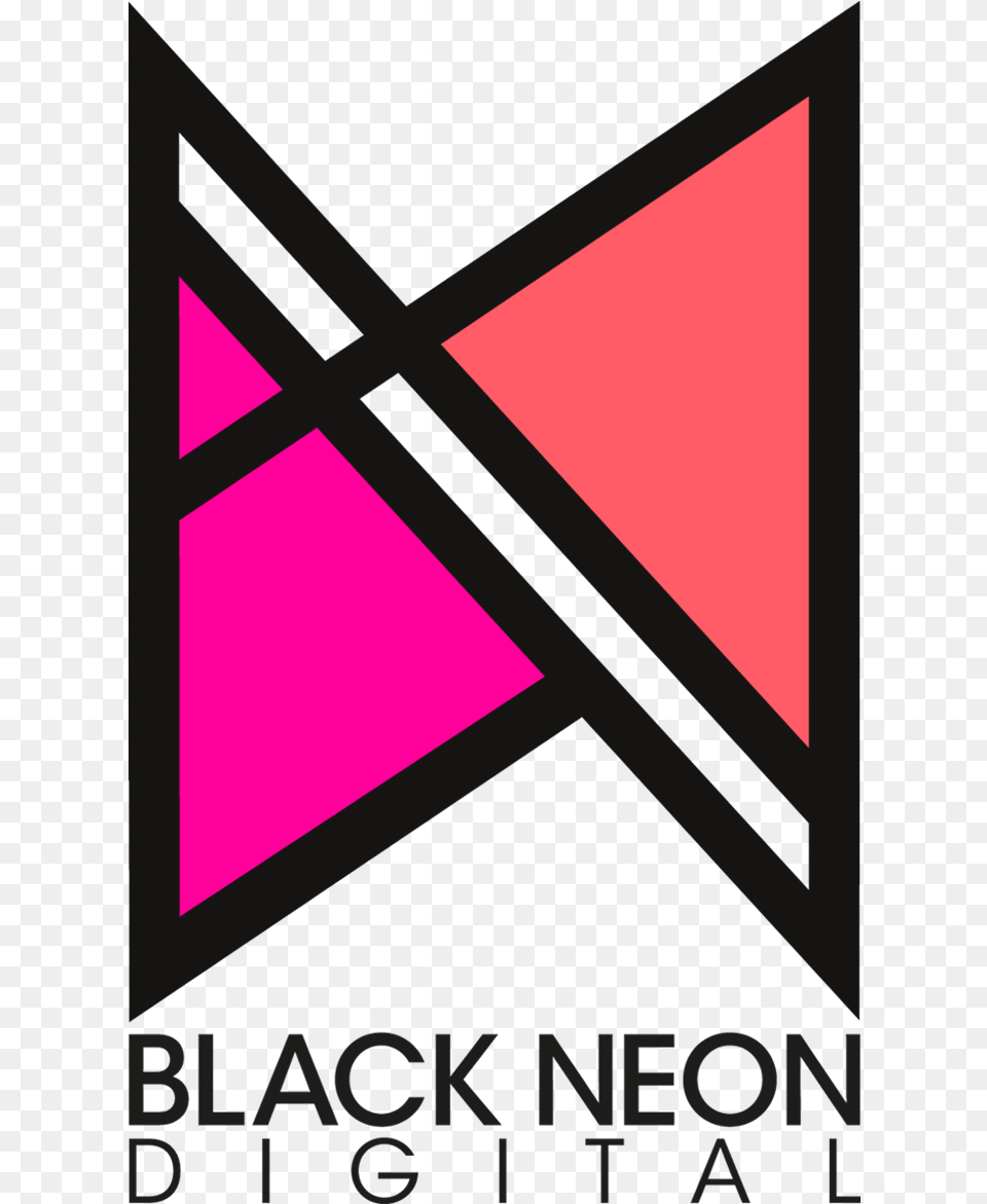 Neon Rectangle Black Digital, Triangle, Purple Free Png Download