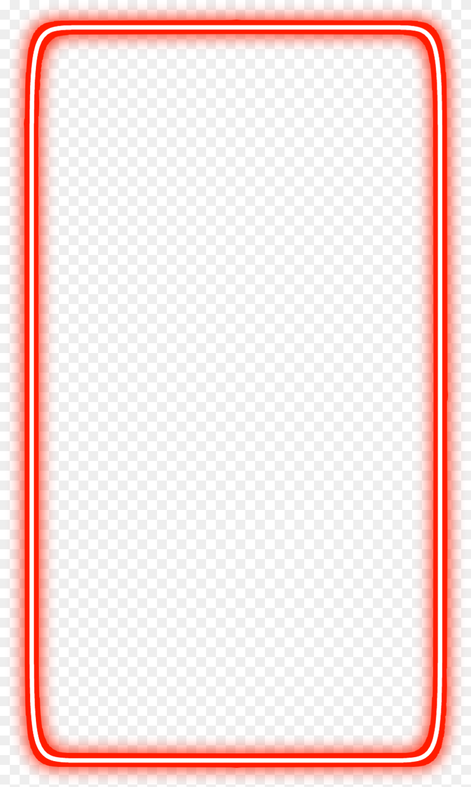 Neon Rectanglefreetoedit Red Frame Border Geometric, Electronics, Mobile Phone, Phone Free Png