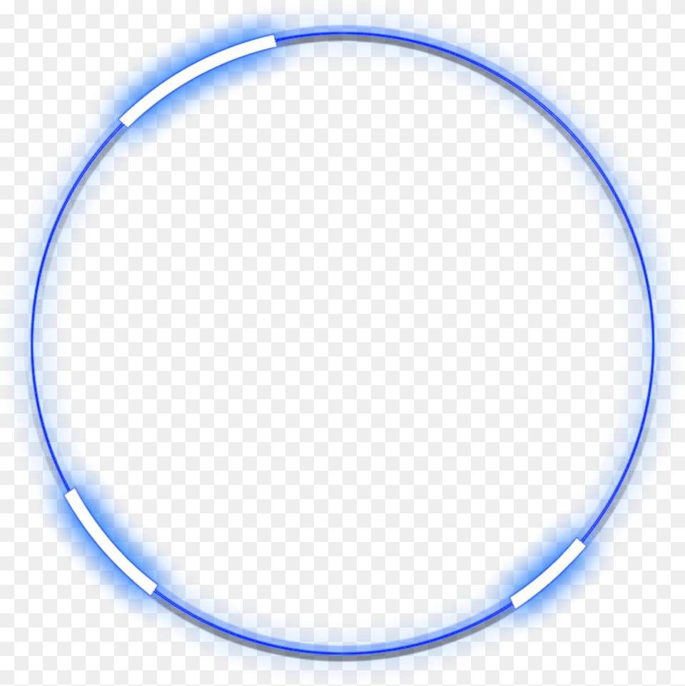 Neon Round Blue Freetoedit Circle Frame Border Blue Circle Transparent, Hoop, Accessories, Jewelry Png