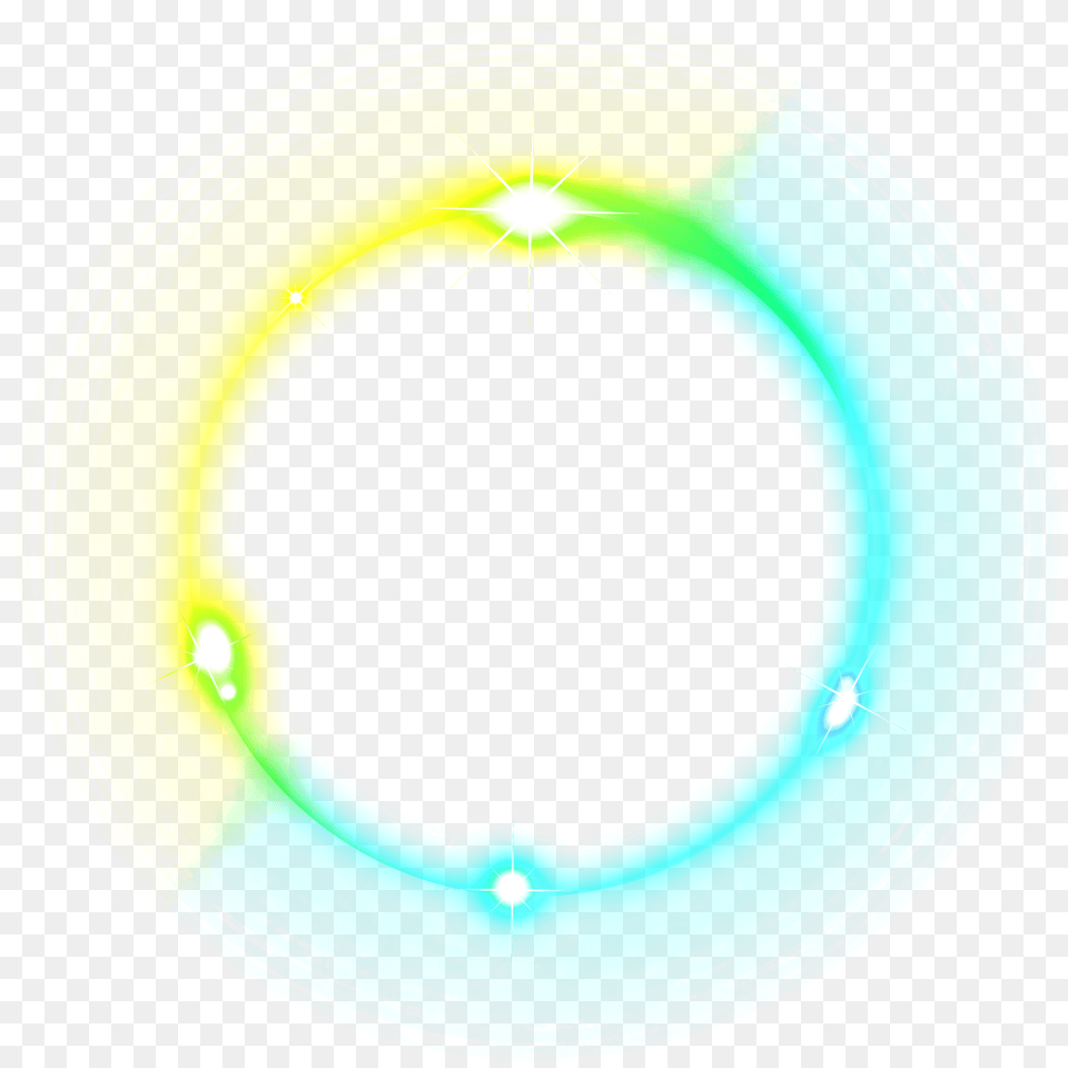 Neon Round Lights Borders Frames Circle Effects Circle Logo Glow, Disk, Water Png Image