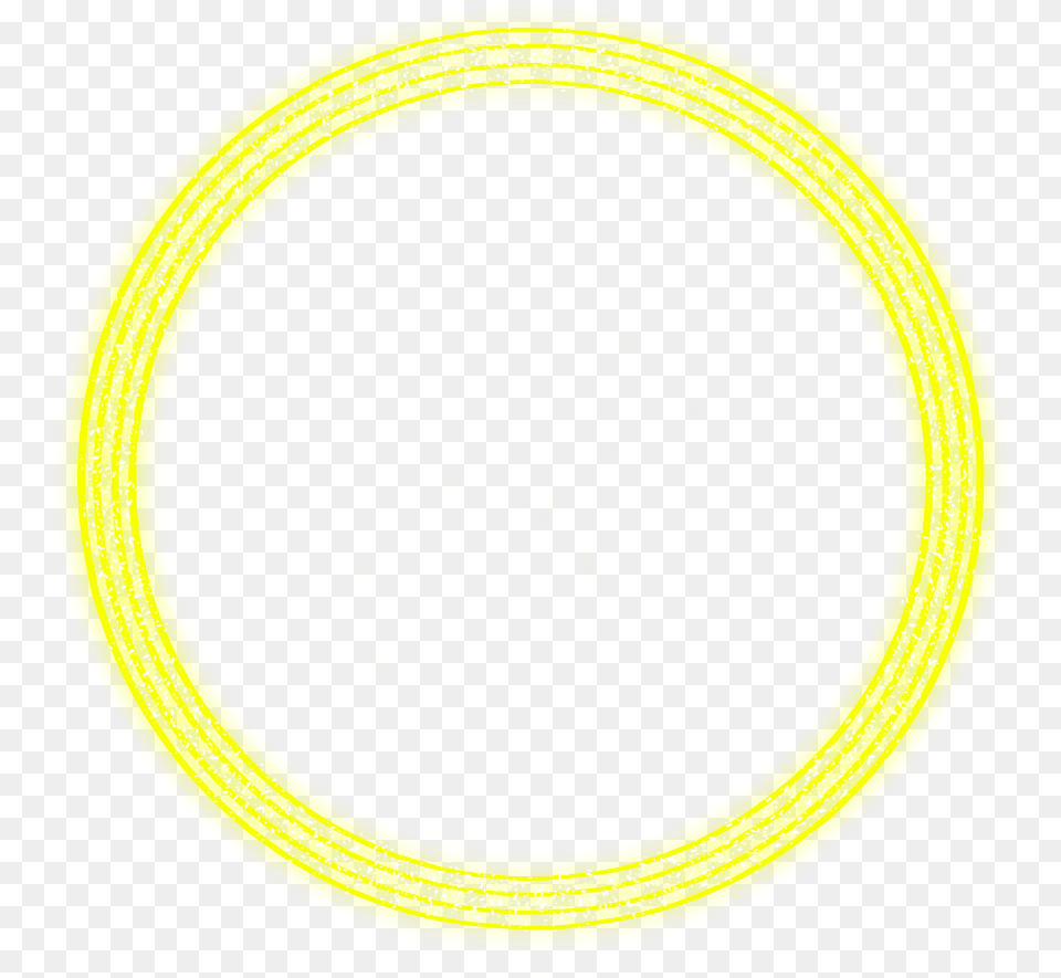 Neon Round Yellow Freetoedit Circle Schwelmer, Text, Symbol Free Transparent Png