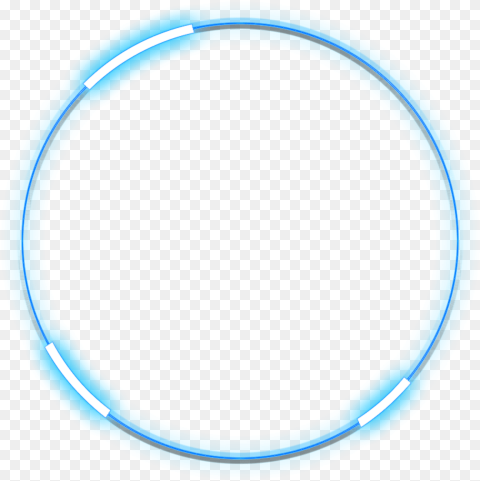Neon Roundblue Freetoedit Circle Frame Border Circle, Hoop, Wristwatch, Accessories, Jewelry Png