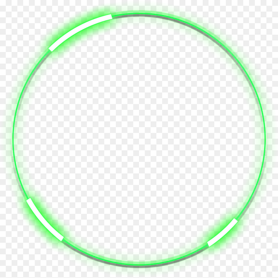 Neon Roundgreen Freetoedit Circle Frame Border Round Neon Frame, Green, Hoop, Light, Accessories Free Png