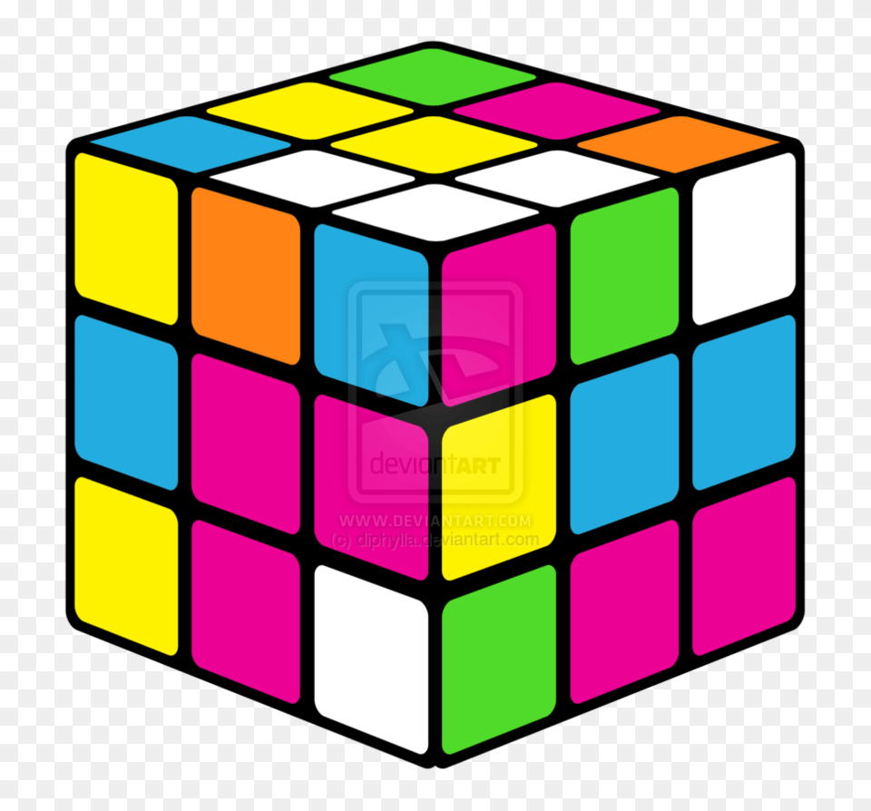 Neon Rubik S Cube, Toy, Ammunition, Grenade, Rubix Cube Free Png