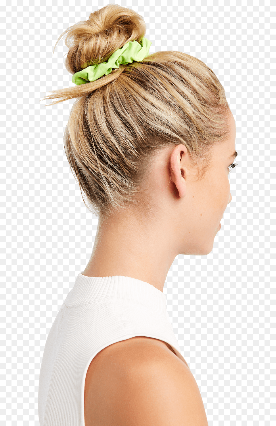 Neon Scrunchie Girl, Accessories, Adult, Female, Person Free Transparent Png