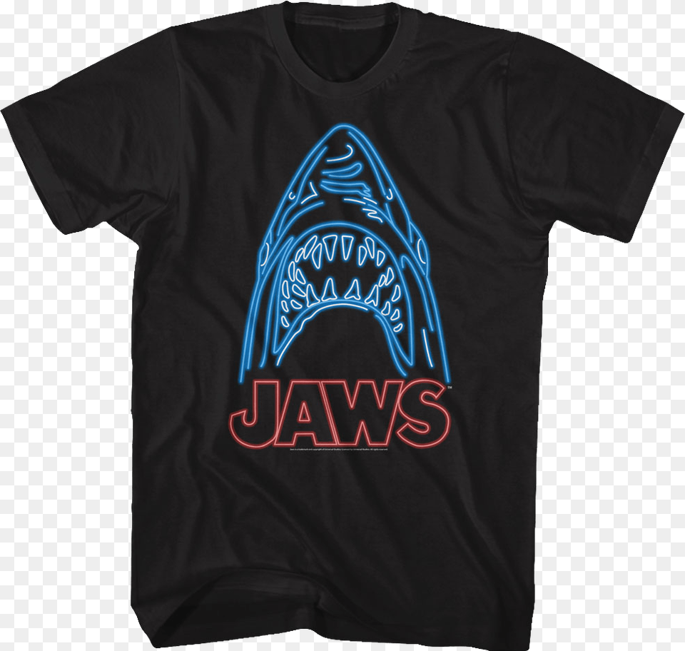 Neon Shark Jaws T Shirt T Shirt Biff Tannen, Clothing, T-shirt Free Png Download