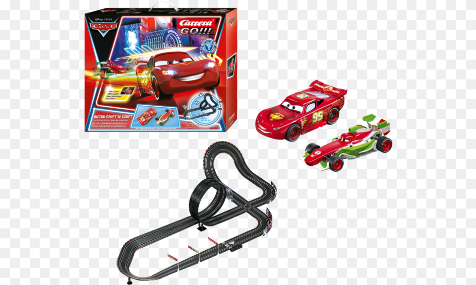 Neon Shift39n Drift Slot Car Set Carrera Go Cars Neon Shift N Drift, Transportation, Vehicle, Machine, Wheel Png