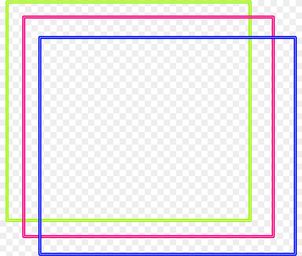 Neon Square Color Freetoedit Frame Border Geometric Border Color Line, Light, Blackboard Free Png Download