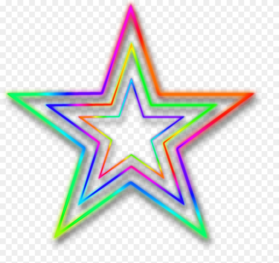 Neon Star, Light, Symbol, Star Symbol Free Png