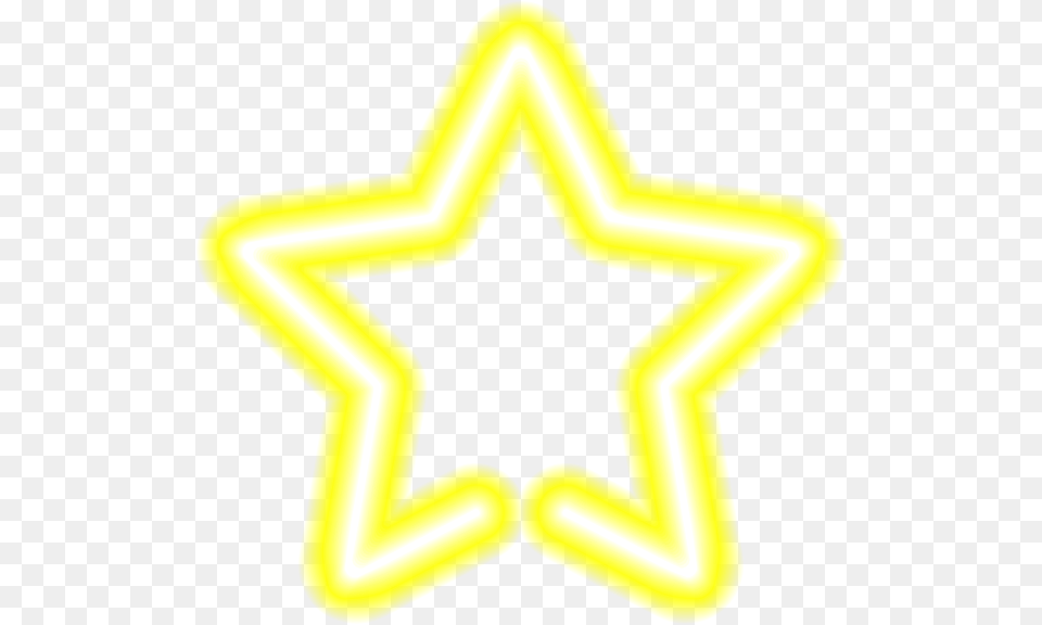 Neon Star Orange, Symbol, Light, Star Symbol, Dynamite Free Png