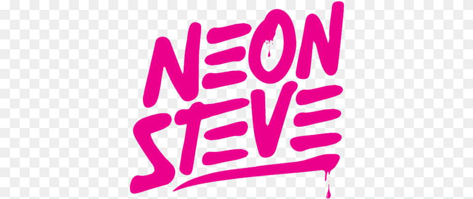 Neon Steve Social Color Gradient, Light, Text, Smoke Pipe, Purple Free Png Download