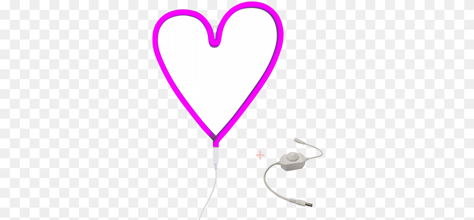 Neon Style Light Dimmer Girly, Electronics, Heart, Bow, Weapon Free Transparent Png