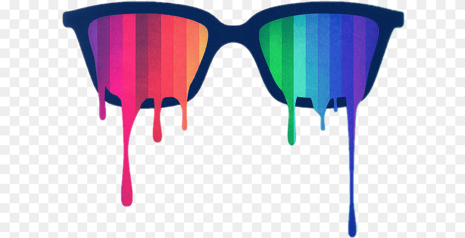 Neon Sunglasses Love Wins Rainbow Spectrum Pride Hipster Nerd Glasses, Accessories Png