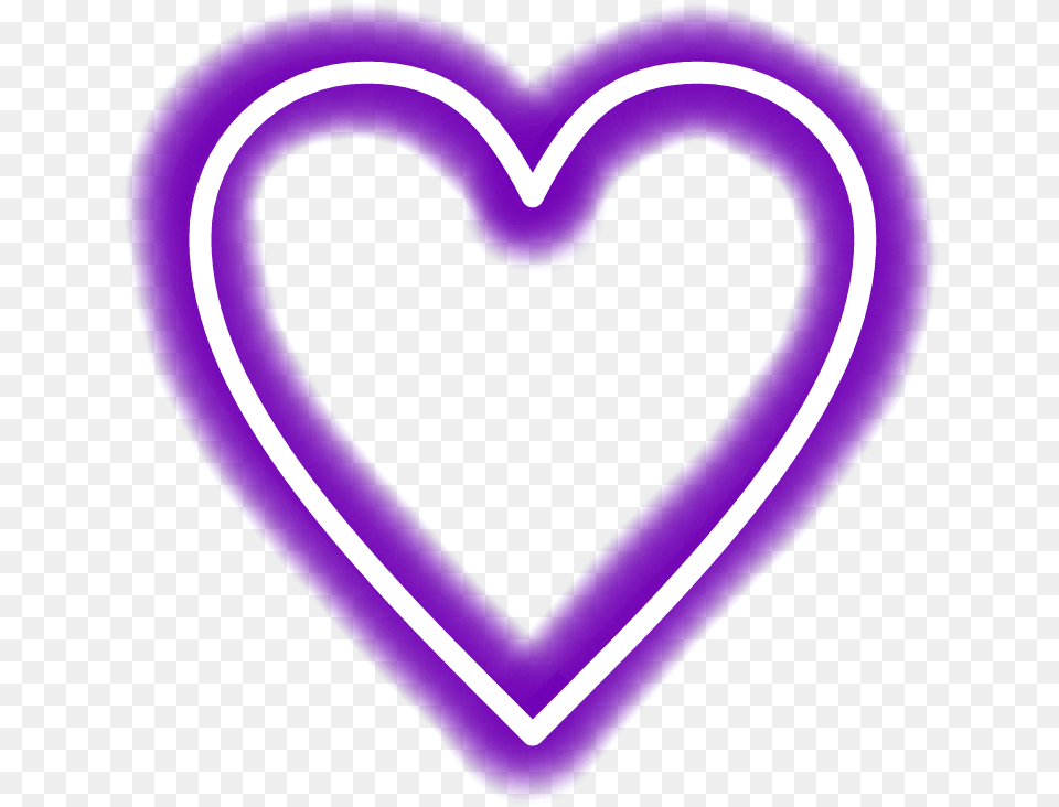 Neon Transparent Purple Heart Purple Hearts Transparent Background, Light Free Png