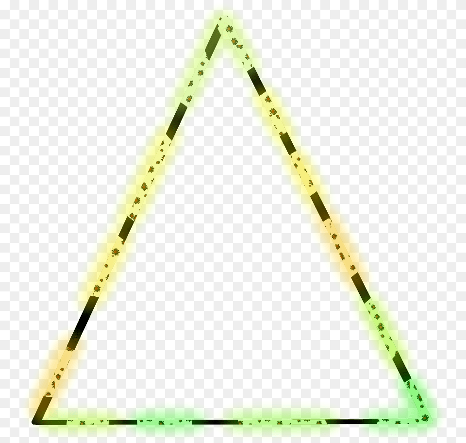 Neon Triangle Colorful Kpop Triangles Aesthetic Triangle, Bow, Weapon Free Png Download