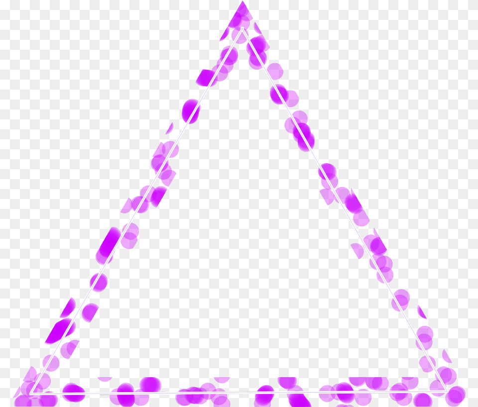 Neon Triangle Purple Freetoedit Geometric Trigon Picsart Photo Studio Free Transparent Png