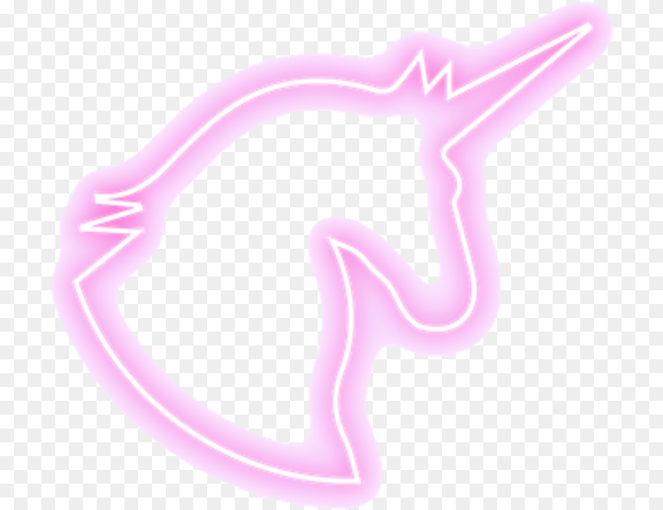 Neon Unicorn Pink Tumblr Kawaii Illustration, Appliance, Blow Dryer, Device, Electrical Device Free Transparent Png
