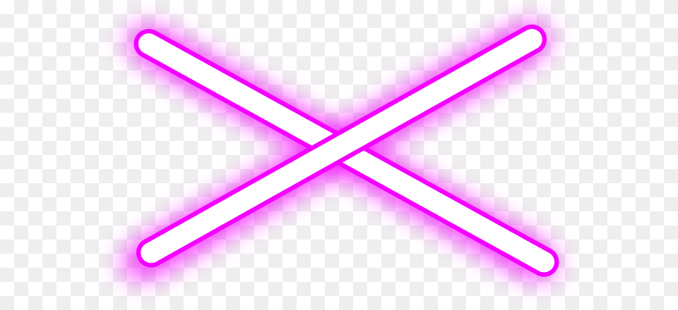 Neon X Equis Neon Purple Pink Neon Neonart Orange Neon Line, Light, Blade, Razor, Weapon Png Image