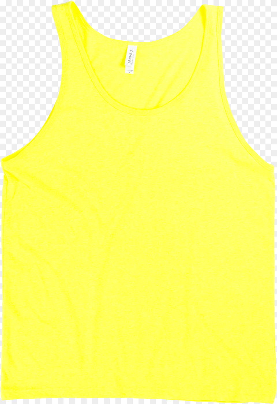 Neon Yellow Active Tank, Clothing, Undershirt, Vest, Tank Top Free Transparent Png