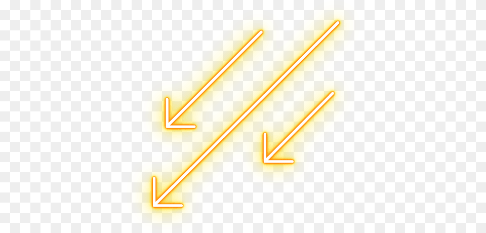 Neon Yellow Arrow Arrows Neon, Light, Smoke Pipe Png