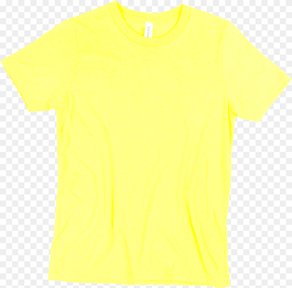 Neon Yellow Canvas 3001y Plain Mustard T Shirt, Clothing, T-shirt Free Transparent Png
