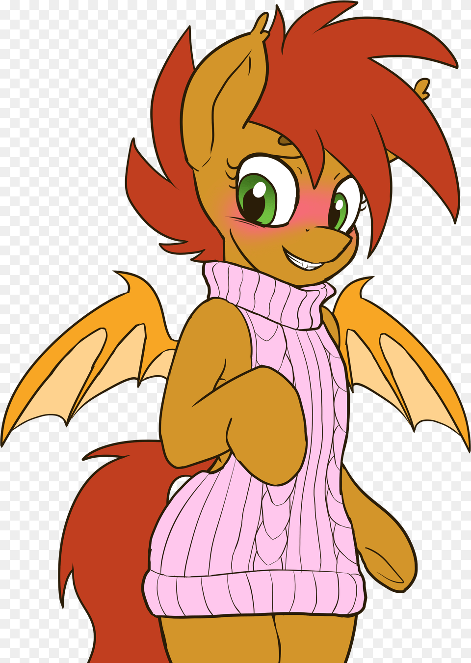 Neoncel Backless Base Used Bat Pony Blushing Clothes Bat Anthro Mlp Base, Baby, Person, Cartoon, Face Free Png