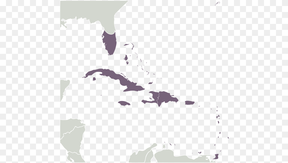 Neotropic Ecozone Caribbean Caribbean Map With Capitals, Chart, Plot, Person, Atlas Free Png Download
