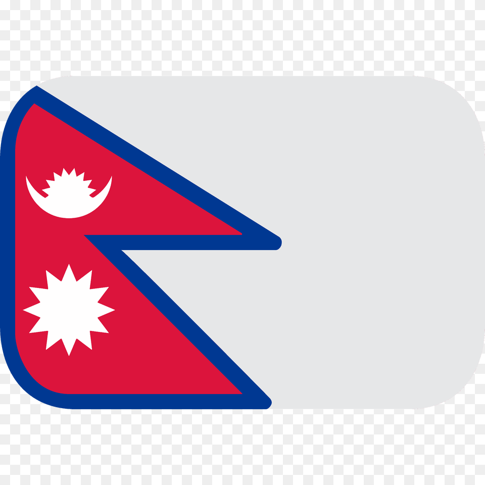 Nepal Flag Emoji Clipart, Sticker, Logo, Triangle Free Png Download
