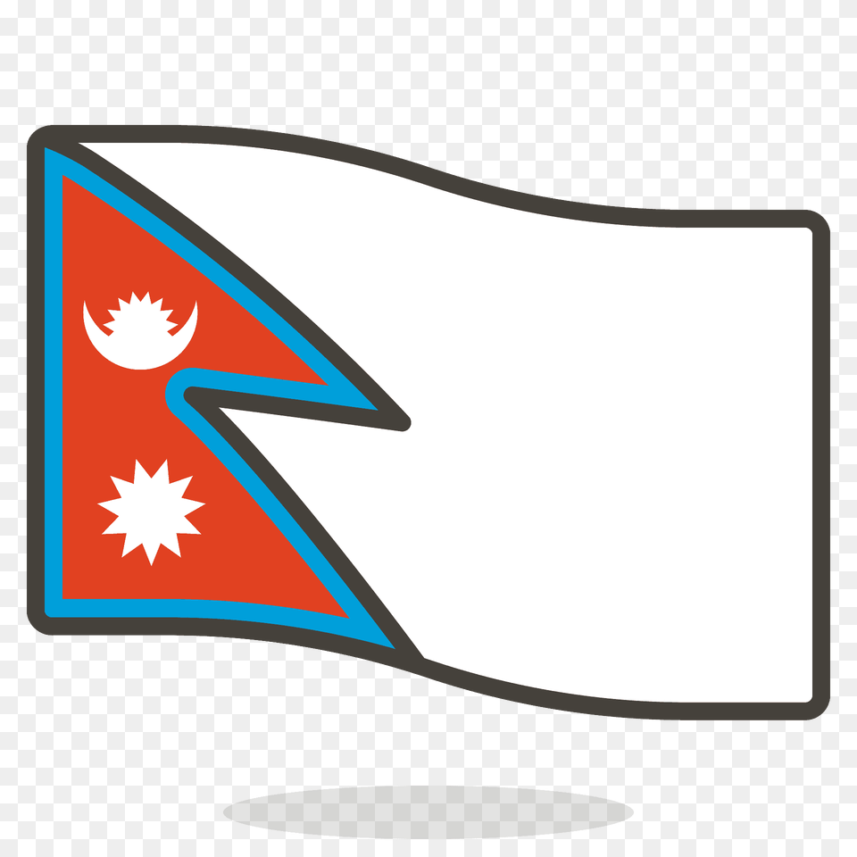 Nepal Flag Emoji Clipart, Sticker, Logo, Emblem, Symbol Free Png