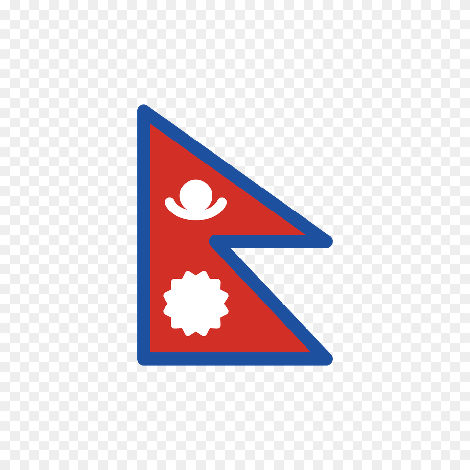 Nepal Flag Emoji Clipart, Triangle Free Transparent Png