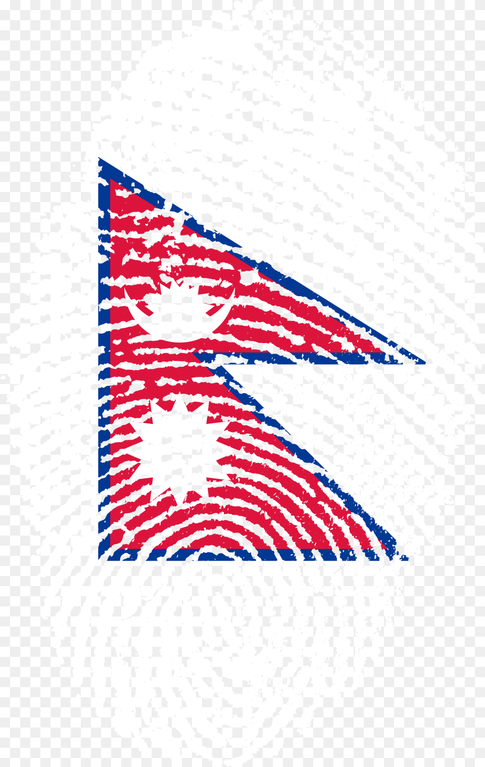 Nepal Flag Fingerprint Country Nepal Flag Fingerprint, Person, Face, Head Free Transparent Png