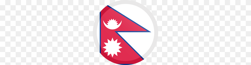 Nepal Flag Image, Logo, Badge, Symbol, Disk Free Png