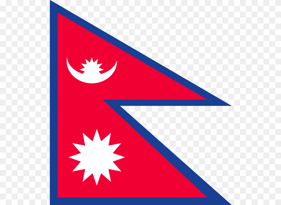 Nepal Flag Nepal Independence Day, Triangle Free Transparent Png